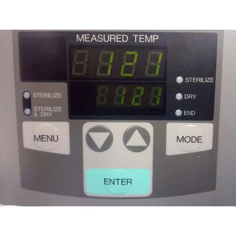 Yamato SM series autoclave digital display and control panel with buttons