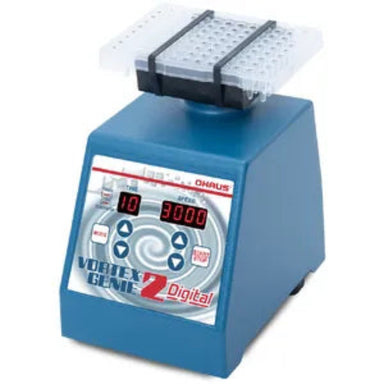 ABI Vortex-Genie2 e‑V2A digital mixer with 96/384-well microplate adaptor, 230V