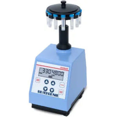 Ohaus Bead Genie e-BH3 homogenizer with digital controls and tube holders