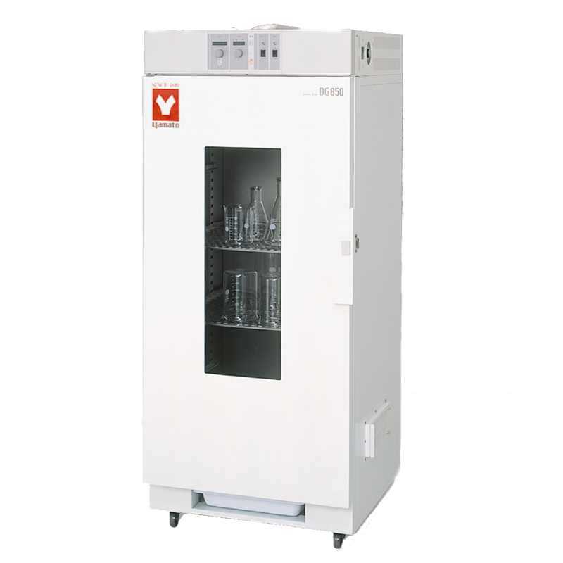 Yamato DG-840C DG-850C large capacity glassware drying lab oven 445L exhaust fan germicidal lamp