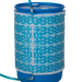 North Slope Chillers FLUX30 cooling jacket with blue coolant wrapped around a drum