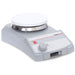 Ohaus e-G21HPRDS analog laboratory hotplate with round ceramic-coated stainless steel plate, 120V