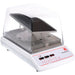 OHAUS ISWV02HDG incubating waving shaker with a clear enclosure, tilted black tray, and front-mounted digital controls.