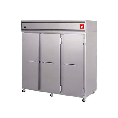 Yamato RFC-2001 dual-zone laboratory freezer refrigerator combo, stainless steel cabinet, three locking doors, 46.6 cu ft refrigerator and 24 cu ft freezer