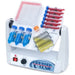 OHAUS Rotator Genie e-RT21/M SI-2200 US with an angled platform holding sample tubes and containers, a front speed dial, and a power switch.