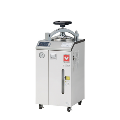 Yamato SM-201 20L 115V autoclave steam sterilizer with integrated dryer on a white background.