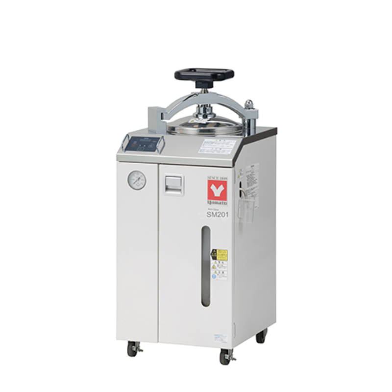 Yamato SM-201 20L 115V autoclave steam sterilizer with integrated dryer on a white background.