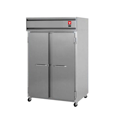 Yamato RFC-1301 dual-zone laboratory freezer refrigerator combo, stainless steel cabinet, two locking doors, 24 cu ft per zone
