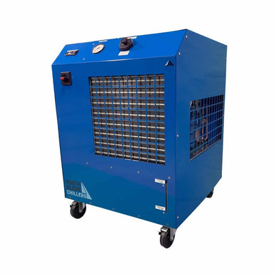 North Slope Chillers K2L Deep Freeze low temperature industrial chiller, front view on white background

